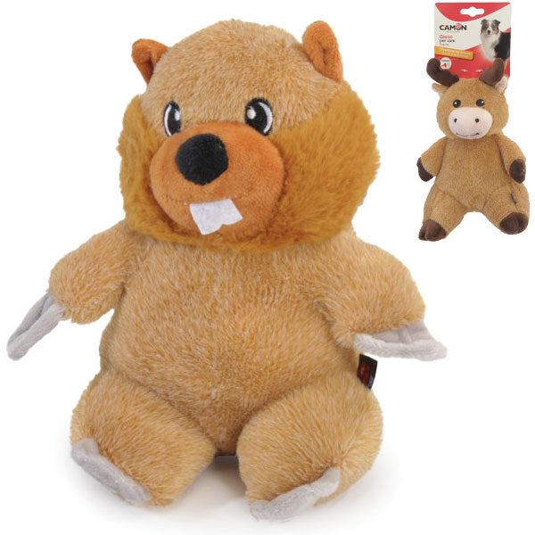 Camon - Gioco per Cani Castoro In Peluche Con Squeaker