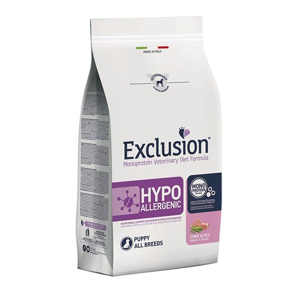 Exclusion - Diet Hypoallergenic Puppy All Breed Maiale e Piselli
