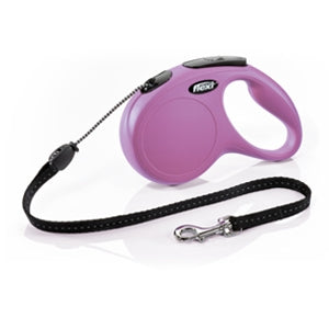 Flexi - Guinzaglio New Classic Rosa con Corda