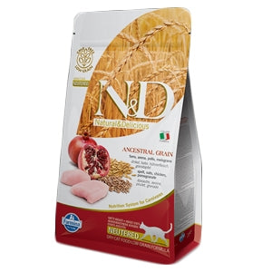 Farmina - Natural & Delicious Ancestral Grain Neutered Adult con Pollo e Melograno