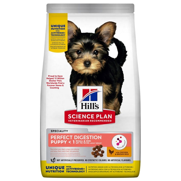 Hill's - Science Plan Perfect Digestion Small & Mini Puppy con Pollo e Riso Integrale