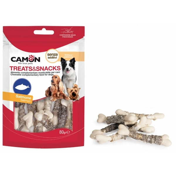 Camon - Snack a Forma di Osso Rivestito in Pelle di Pesce
