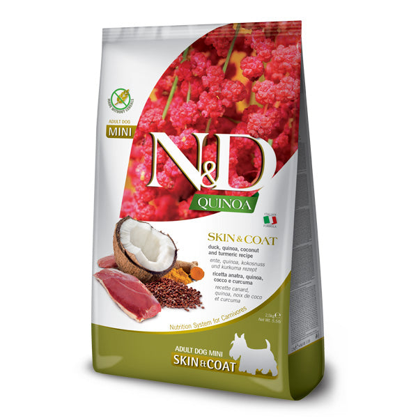 Farmina - Natural & Delicious Mini Quinoa Skin & Coat Anatra Grain Free