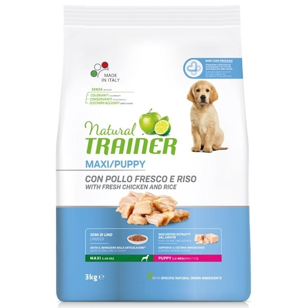 Trainer - Natural Puppy Maxi con Pollo Fresco e Riso