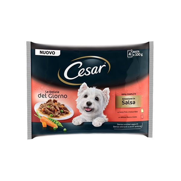 Cesar - Delizie del Giorno Multipack Selezione in Salsa MANZO