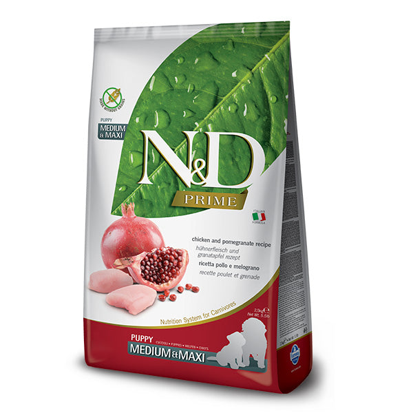 Farmina - Natural & Delicious Prime Medium & Maxi Puppy Pollo e Melograno