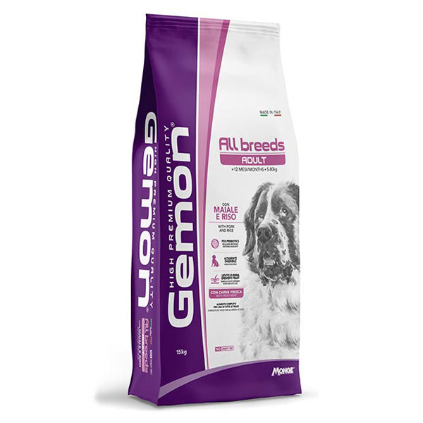 Gemon - Gemon Dog All Breeds Adult con Maiale e Riso