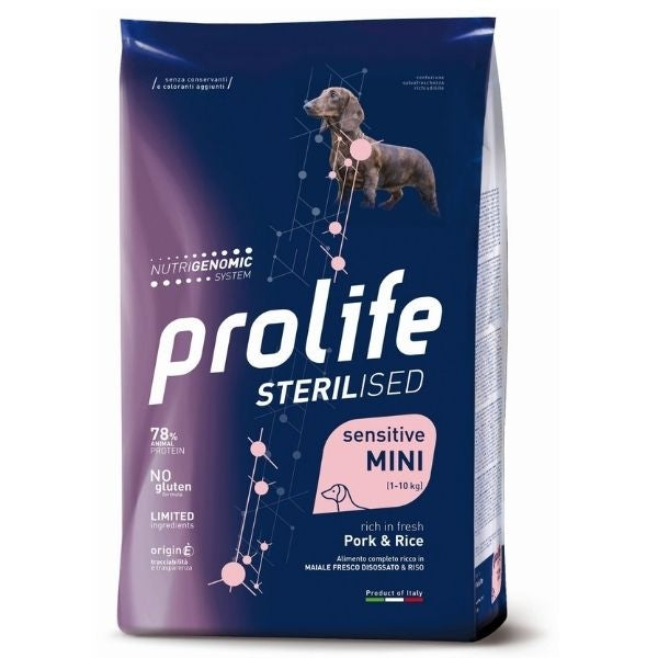 Prolife - Sterilised Sensitive Dog Adult Mini Pork & Rice