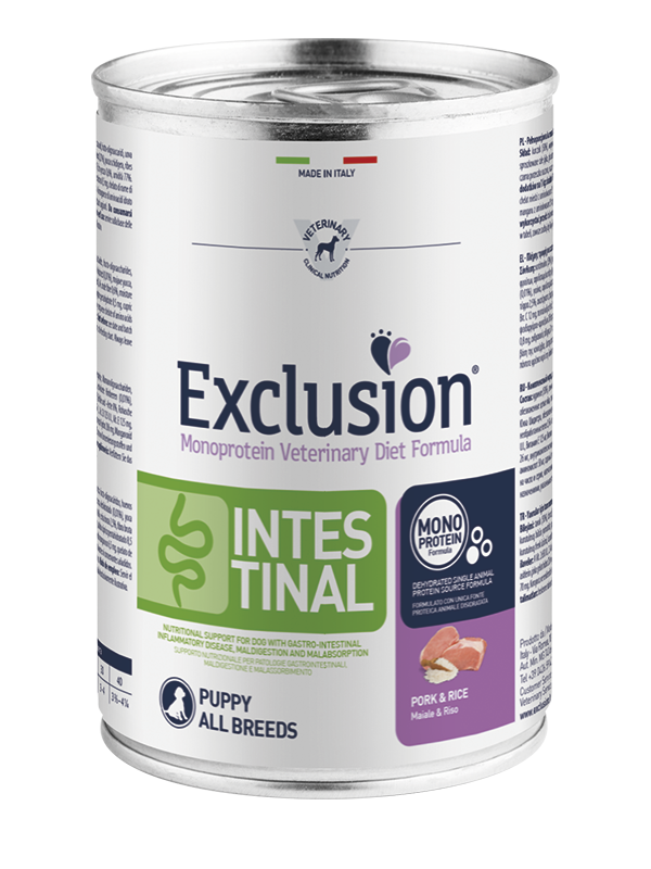 Exclusion - Diet Intestinal Puppy Maiale e Riso