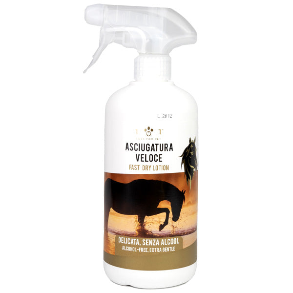 Linea 101 - Spray per asciugatura veloce dei cavalli