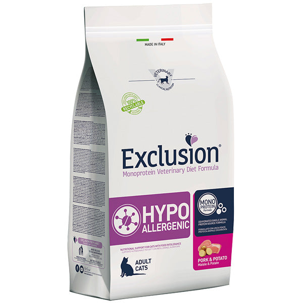 Exclusion - Diet Cat Hypoallergenic Maiale e Patate