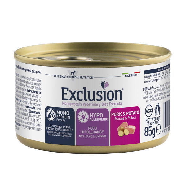 Exclusion - Diet Cat Hypoallergenic Maiale e Patate