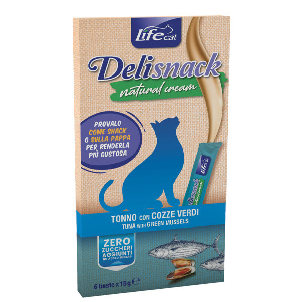 Life Pet Care - Life Cat Deli Snack Natural Cream Tonno