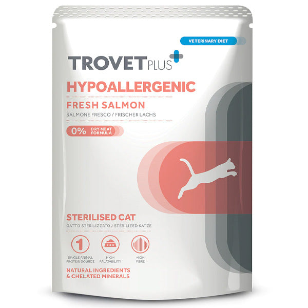 Trovet - Plus Cat Adult Sterilised Hypoallergenic Salmone Fresco