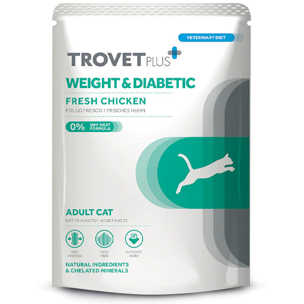 Trovet - Plus Cat Adult Weight & Diabetic Pollo Fresco