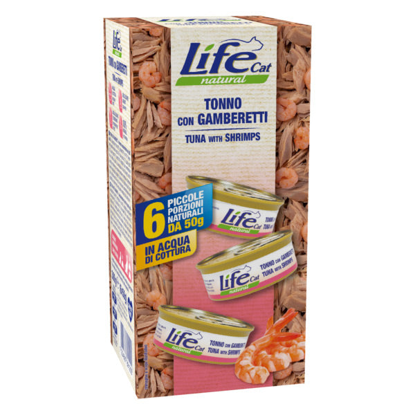 Life Pet Care - Tonno con Gamberetti Multipack