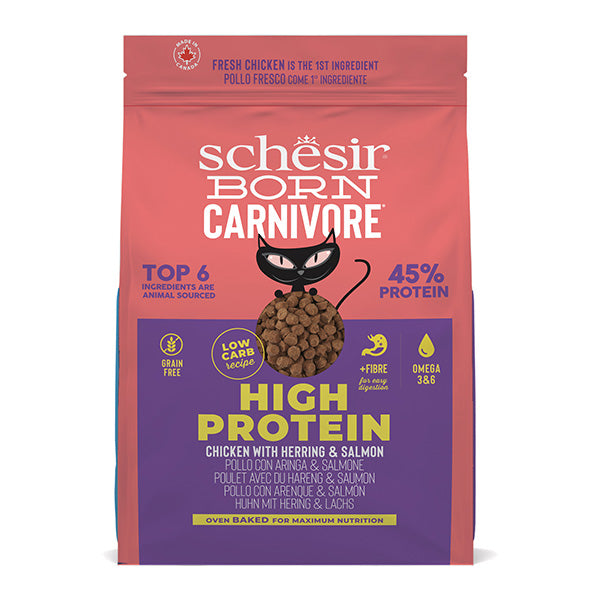 Schesir - Born Carnivore Adult Cat Pollo con Aringa e Salmone