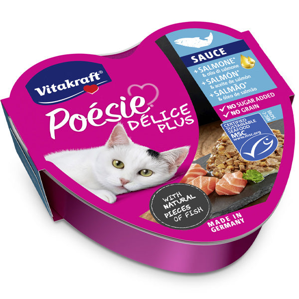 Vitakraft - Poésie Délice Plus Manzo Con Olio di Salmone