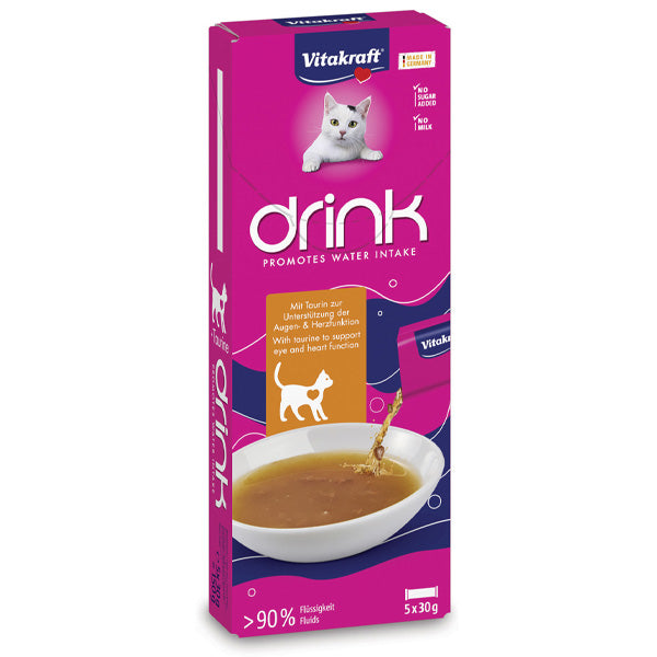 Vitakraft - Cat Drink Snack Gusto Pollo e Taurina