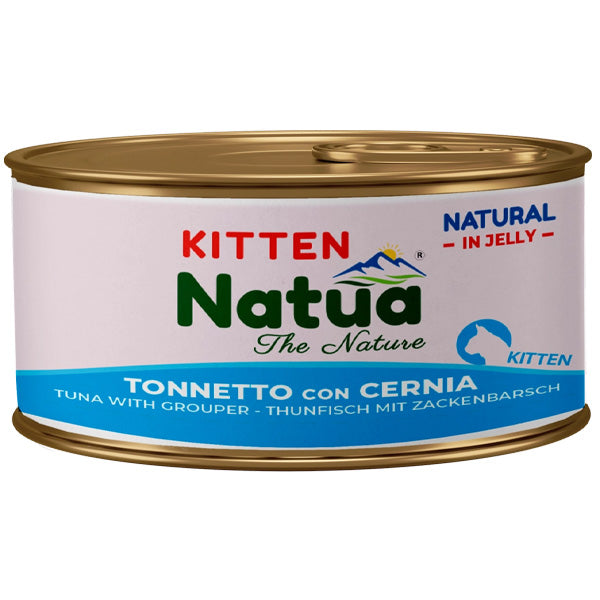 natua - Natural Kitten Jelly Tonnetto con Cernia