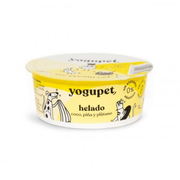 Yogupet - Gelato Per Cani e Gatti al Cocco, Ananas e Banana