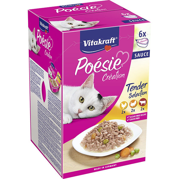 Vitakraft - Poésie Creation Sauce Tender Multipack Tre Gusti di Carne