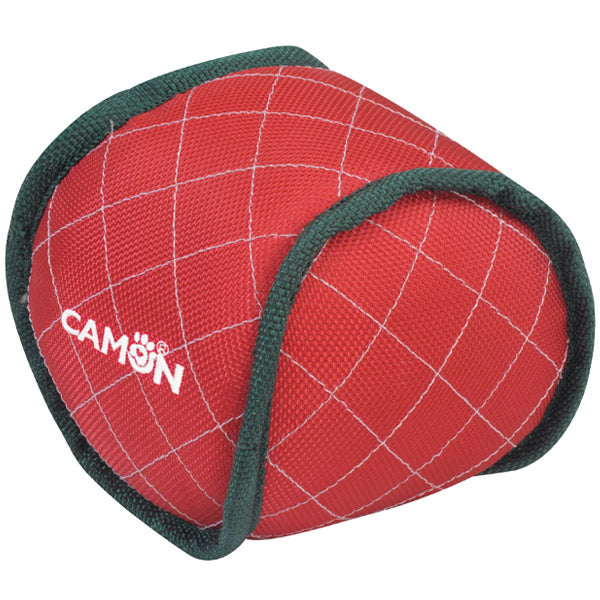 Camon - Gioco per Cane Pallina Natalizia con Squeaker