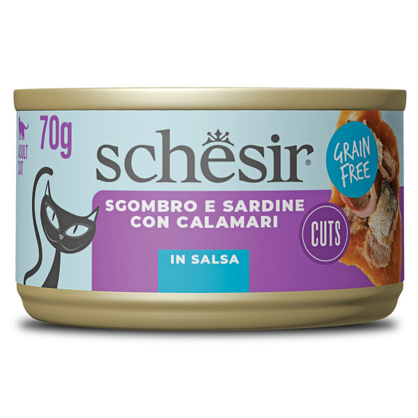 Schesir - Filetti di Sardine e Sgombro con Calamari in Salsa