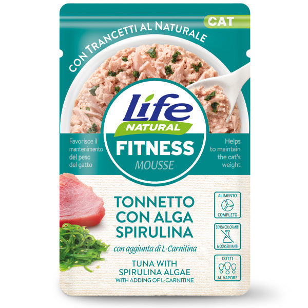 Life Pet Care - Life Cat Fitness Mousse Tonnetto con Alga Spirulina