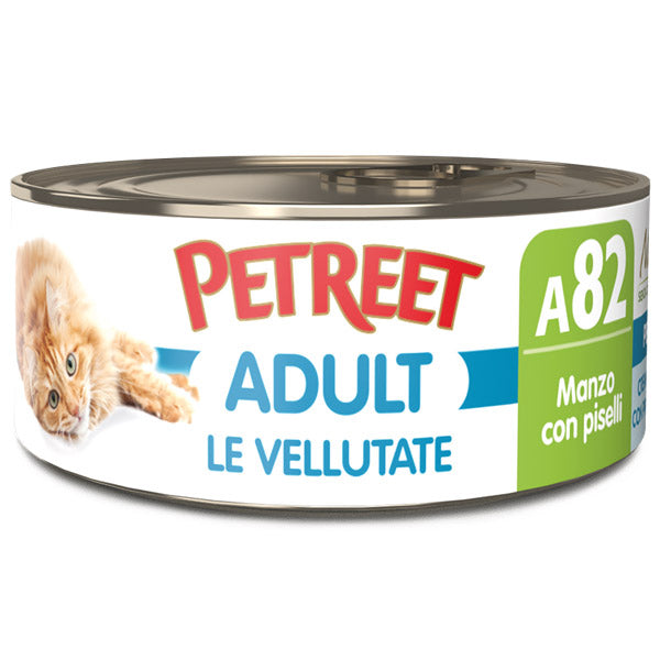 Petreet - Le Vellutate Adult Cat Manzo Con Piselli