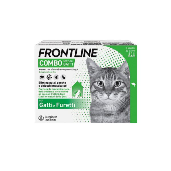 Boehringer Ingelheim - Frontline Combo per gatti e furetti 3-6 pipette