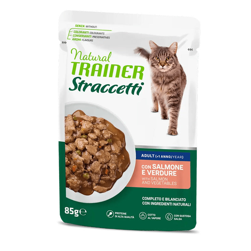 Trainer - Natural Adult Cat Straccetti di Salmone e Verdure