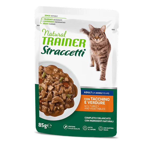 Trainer - Natural Adult Cat Straccetti di Tacchino e Verdure