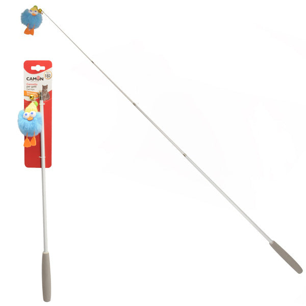 Camon - Cannetta da Pesca Telescopica con Pendente in Peluche e Campanellino