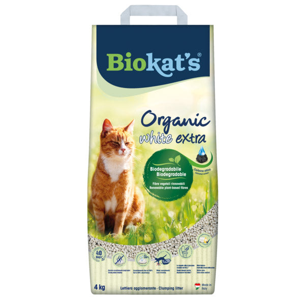 Gimborn Italia - Lettiera Agglomerante Organic Bianco Extra Biodegradabile