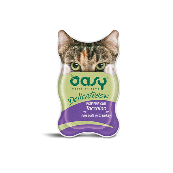 Oasy - Cat Adult Delicatesse Paté Fine Con Tacchino