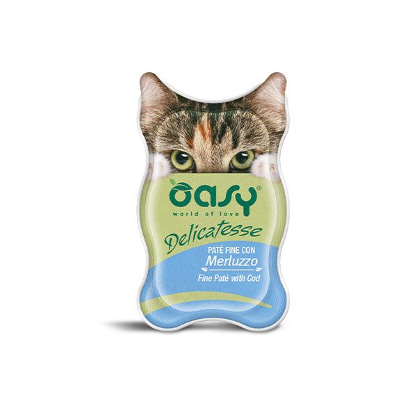 Oasy - Cat Adult Delicatesse Paté Fine Con Merluzzo