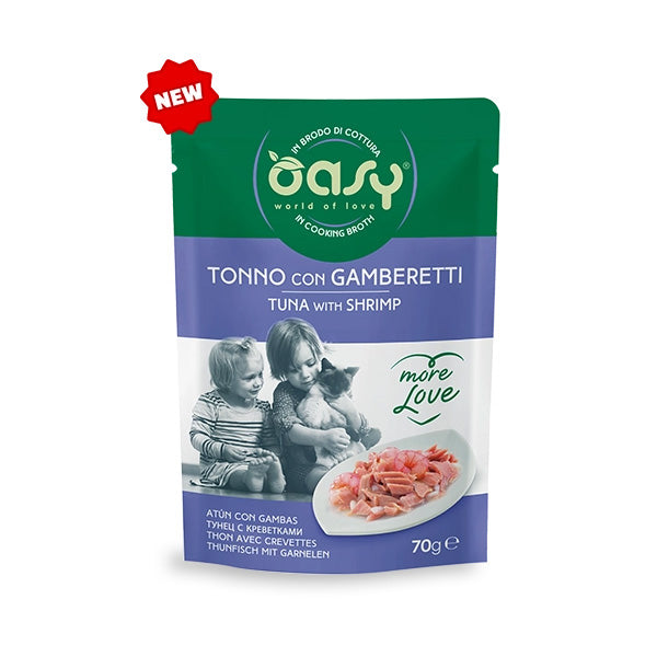 Oasy - More Love Tonno con Gamberetti in Brodo di Cottura