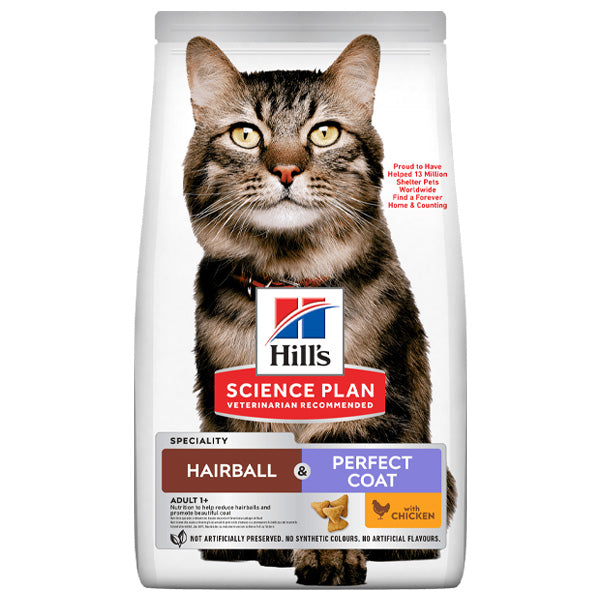 Hill's - Science Plan Feline Adult Hairball & Perfect Coat Pollo