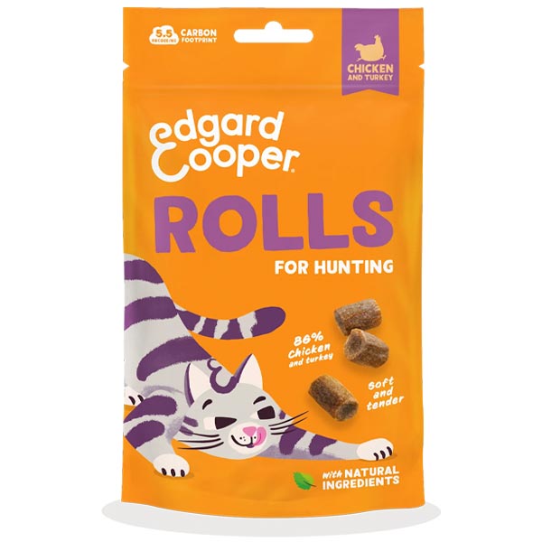 Edgard&Cooper - Snack Cat Rolls Pollo e Tacchino