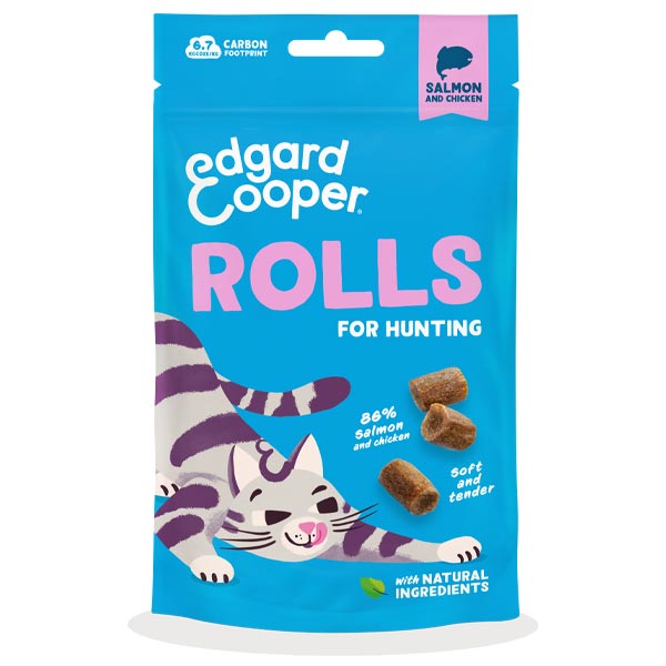 Edgard&Cooper - Snack Cat Rolls Salmone e Pollo