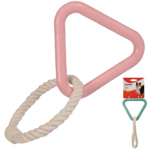 Camon - Triangolo Con Corda Gioco Per Cane In Termoplastica