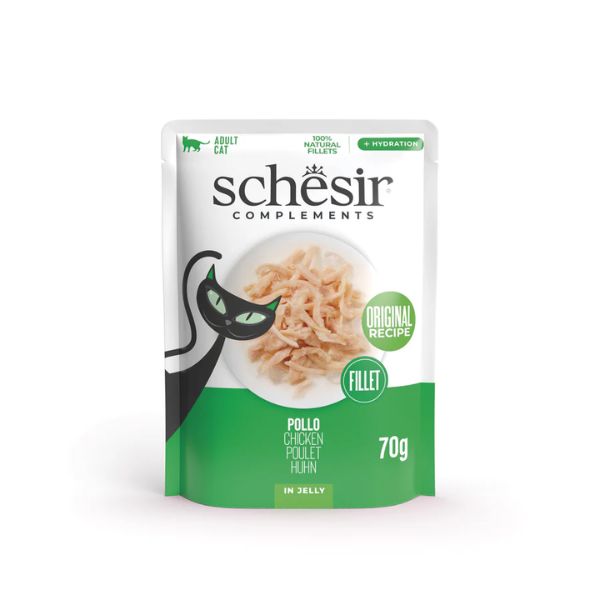 Schesir - Complements Per Gatti Adulti Filetti di Pollo In gelatina