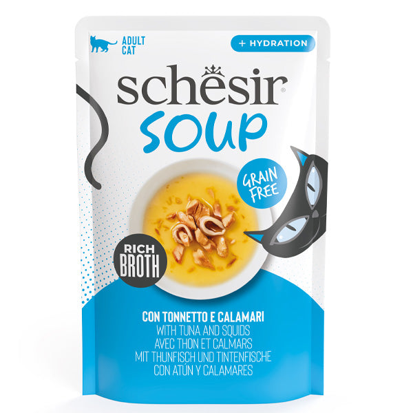Schesir - Soup Per Gatti Adulti Tonnetto E Calamari
