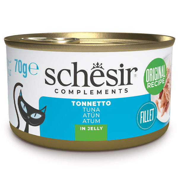 Schesir - Complements Per Gatti Adulti Filetti in Gelatina Tonnetto
