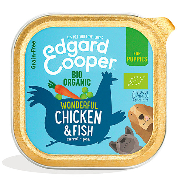 Edgard&Cooper - Dog Puppy Pollo E Pesce Biologico Senza Cereali