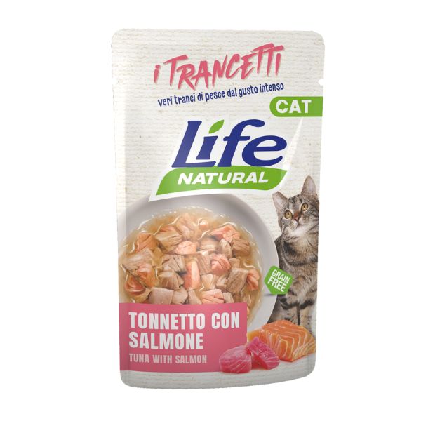 Life Pet Care - Life Cat Natural Trancetti Tonnetto Con Salmone
