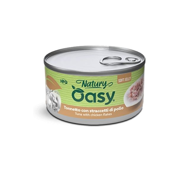 Oasy - Cat Adult Natury Tonnetto Con Straccetti Di Pollo Soft Jelly