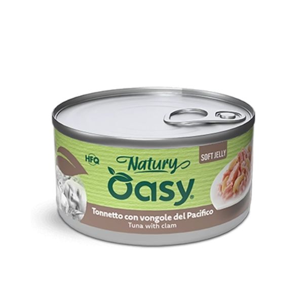 Oasy - Cat Adult Natury Tonnetto Con Vongole Soft Jelly