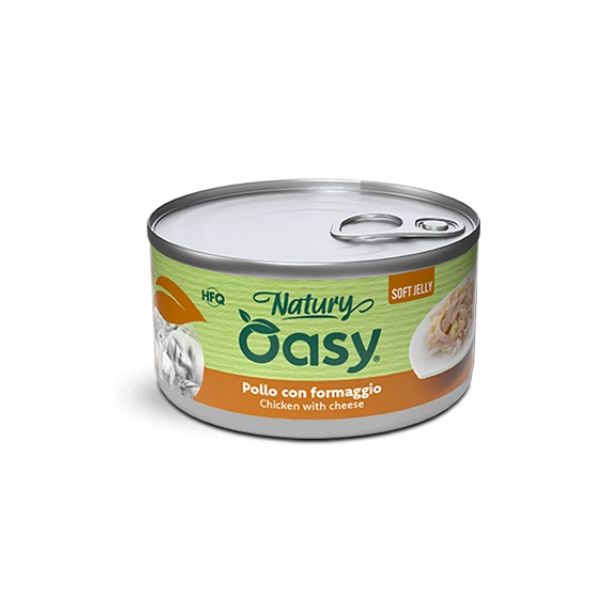 Oasy - Cat Adult Natury Pollo Con Formaggio Soft Jelly